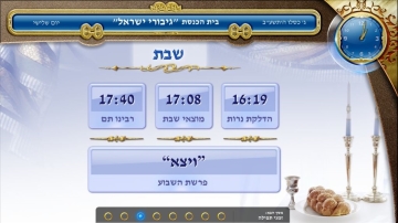 זמני השבת , בינה לעתים לוח ממוחשב לבית הכנסת